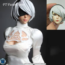 Figura tallada de SUPER DUCK SET026, escala 1/6, NieR:Automata 2B YoRHa, cabeza femenina, modelo para cuerpo pálido de 12" 2024 - compra barato