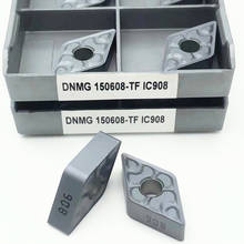 Dnmg150604 dnmg150608 dnmg150404 dnmg150408 tf ic907 ic908 lâmina de carboneto cnc ferramenta torno peças metal dnmg150604 2024 - compre barato