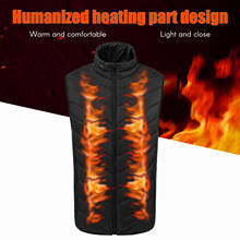 2019 Electric USB Heated Vest Warm Autumn Winter Vest Men Women Heating Coat Jacket for Motorcycle Travelling Skiing Hiking 2024 - buy cheap