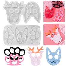 Crystal Epoxy Resin Mold Keychain Pendant Silicone Mould DIY Crafts Jewelry Tool R2LE 2024 - buy cheap