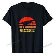 Kidasaurus-Camiseta Retro Vintage para hombre, regalo de dinosaurio, Unique3D, de algodón, empresa 2024 - compra barato