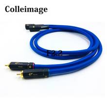 Colleimage Hifi XLR кабель Hi-end 2 XLR папа-папа аудио кабель 3 Pin 2 XLR папа-2RCA аудио кабель 2024 - купить недорого