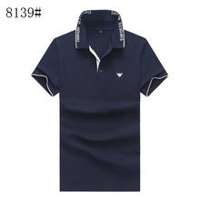 Verão 100% algodão marcas camisa masculina de manga curta bordado respirável topos t tênis golfe esporte camisas polo masculino 2024 - compre barato