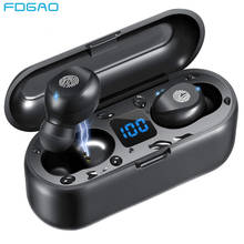 for Bluetooth Wireless Earbuds with Mic Charging Case Waterproof TWS 9D Stereo Headphones in Ear Headset Sound Sport LED Display 2024 - buy cheap
