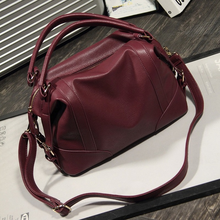 Bags of Women 2022 New Women's Bag PU Leather Handbag Travel Diagonal Bag Solid Color Shoulder Bag Women Bags 2024 - buy cheap