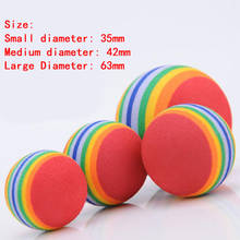 Pet Dog Rainbow Ball Toys EVA Cat Foam Stretch Toy Interactive Playing Chew Bite-Resistant Toy for Small Dogs Cats Pet Supplies 2024 - buy cheap
