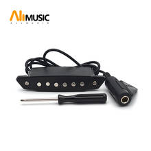 Pastilla de agujero de sonido SH-85, accesorio negro de 6 agujeros con correa de potencia activa, clavija de extremo para guitarra acústica 2024 - compra barato