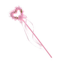 2pcs Fancy Dress Props Fairy Princess Pink Heart Magic Wand For Girls Kids 2024 - buy cheap