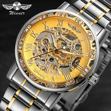 WINNER Luxury Brand Men Watch Military Automatic Men's Steel Mechanical Wrist Watches Business Waterproof Watches zegarek damski 2024 - buy cheap