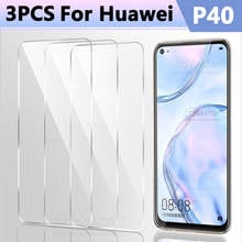 Protector de pantalla de vidrio templado para móvil, película protectora para Huawei P40 Lite, P30 Lite, P20 pro, 9H, 3 unidades 2024 - compra barato