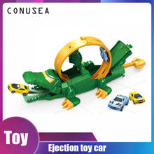 Máquinas de brinquedo infantil, modelo de dinossauro catapulta de ejeção de crocodilo, carro de brinquedo com grande conjunto de desenhos de brinquedo para crianças 2024 - compre barato