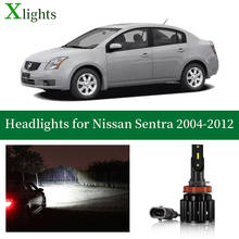 Xlights Car Bulbs For Nissan Sentra LED Headlight Bulb Low High Beam Canbus Headlamp 12V 24V White Lamp Light Accessories Part 2024 - buy cheap