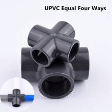 2-10Pcs Hi-Quality ID. 20~50mm UPVC Equal Four Ways Quick Pipe Joint Cross Connector Plastic Pipe Fittings Garden Irrigation 2024 - buy cheap