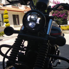 1pcs 5.75inch Motorcycle Projector Led headlight for Sportster Moto 5 3/4'' Hi/Low Beam Headlamp for Honda dyna VTX 1300 1800 2024 - buy cheap