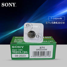 1pc para sony 371 sr920sw 920 lr920 ag6 lr920 lr69 171 1.55v prata óxido assista bateria única embalagem de grãos 2024 - compre barato