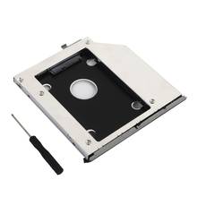 with Bezel Front Cover Faceplate + Bracket 2nd SATA 3.0 2.5" Hard Drive HDD SSD Optical Caddy for HP EliteBook 2560P 2570p 2024 - buy cheap