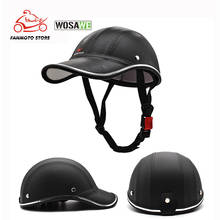 Wosawe esportes cavalo equitação chapéu meio capacete boné de beisebol mtb ciclismo rolo skate scooter capacetes da motocicleta segurança capacete 2024 - compre barato