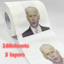 1roll Tissue Joe Biden Pattern Printed Toilet 3 Layer Paper Roll Novelty Gift Bathroom WC Wholesale 160sheets 2024 - buy cheap