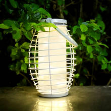Lanterna solar retrô de ferro à prova d'água, lâmpada de paisagem, para áreas externas, jardim e quintal 2024 - compre barato