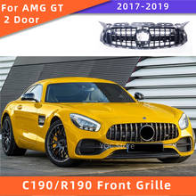 Rejilla delantera C190 GT para Mercedes AMG GT 2017-2019, para AMG GT S R190 Coupe, 2 puertas, ABS Sport, parrilla de parachoques delantero sin emblema 2024 - compra barato