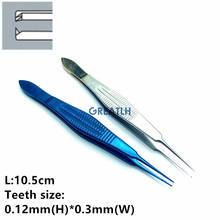 10.5cm forceps ophthalmic tweezer Tissue Forceps Micro tweezer Ophthalmic surgical instrument 2024 - buy cheap