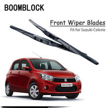 BOOMBLOCK 2pc Car Windshield Rubber Wiper Blades Arm Kit For Suzuki Celerio 2018 2017 2016 2015 2024 - buy cheap