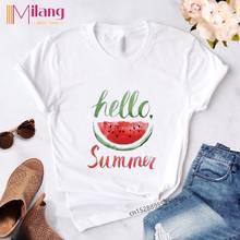 2020 summer new fruit cartoon Print Tshirt Harajuku Casual White kawaii Tops T Shirt Women Female T-Shirt streetwear ropa mujer 2024 - buy cheap