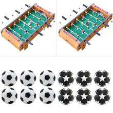 Accesorios para Futbolín de mesa, accesorios de reemplazo para máquina de fútbol, Mini pelota blanca y negra, 32mm, para niños y adultos, juegos de interior, 6 uds. 2024 - compra barato