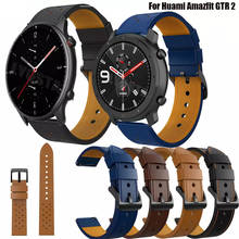 Amazfit gtr2 pulseiras de couro, 42 47mm, para xiaomi amazfit pace/stratos 2 3/gts 2024 - compre barato