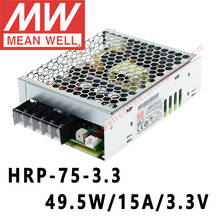Mean Well HRP-75-3.3 meanwell 3,3 V/15A/49,5 W Salida única CC con interruptor de función PFC fuente de alimentación en línea 2024 - compra barato