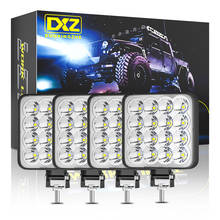 DXZ-Barra de luz LED de trabajo para coche, faro 4x4 todoterreno, 16SMD, 48W, focos para SUV, ATV, motocicleta y camión, 4 Uds. 2024 - compra barato