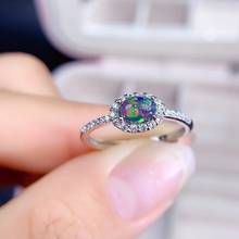 Простое Элегантное свадебное кольцо высшего качества с 100% натуральным опалом, кольцо из стерлингового серебра 925 пробы 2024 - купить недорого