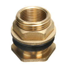 Brass Straight Connector 3/4" Female 1 " Male Water Tank Connector Theaded Bulkhead Fitting Tank Hose Adapter For Aquarium Air P 2024 - buy cheap