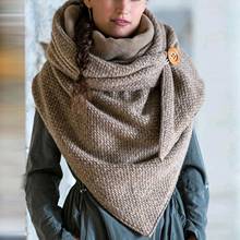 Retro Winter Scarf For Women Warm Casual Scarves Women Winter Outdoor Thick Soft Warm Scarf Knitting Wraps Napkin Neckerchief 2024 - buy cheap