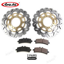 ARASHI CNC Front Brake Rotors Disc Brake Pads For SUZUKI GSX R 600 750 2011 2012 2013 2014 GSX600R GSX750R GSX-R 600 GSXR750 2024 - buy cheap