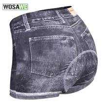WOSAWE Women's Cycling Shorts Biker Shorts with 3D Gel Padded Denim Color Breathable Bike Bicycle Shorts Cycling Underwear 2024 - buy cheap