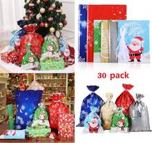 Lote de bolsas de regalo de Feliz Navidad, estilo surtido, para envolver regalos de navidad, regalos, regalos, fiestas, bodas, 30 Uds. 2024 - compra barato