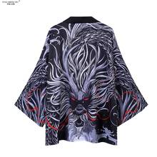 Yukata Women Kimono Cardigan Men Japanese Kimono Traditional Shirt Cosplay Costume Chinese Style Male Dragon Carp Print Coat 2024 - buy cheap