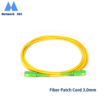 100 unids/lote SC/APC-SC/APC, Cable de conexión de fibra óptica simple de 3 metros, modo único, 3,0mm, FTTH 2024 - compra barato
