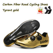 Новинка 2020 г., ботинки для шоссейных велосипедов цвета тиран золотистого цвета, ботинки для шоссейных велосипедов, сверхлегкая профессиональная обувь для гоночных велосипедов из углеродного волокна 2024 - купить недорого