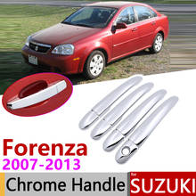 Para Suzuki Forenza J200 Facelift 2007 ~ 2013 Chrome Capa Maçaneta da porta Do Carro Acessórios Adesivos Guarnição Set 2008 2009 2010 2011 2024 - compre barato