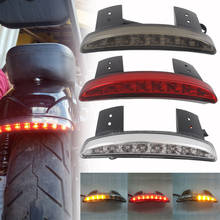 Luz LED trasera de freno para motocicleta Harley Sportster XL 883 1200 Cafe Racer, accesorios para guardabarros trasero, borde de cola, señal de giro 2024 - compra barato