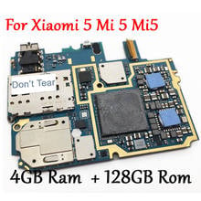 Tested Full Work Original Unlock Motherboard For Xiaomi 5 Mi 5 Mi5 M5 4GB+128GB Logic Circuit Board Plate Global Firmware 2024 - buy cheap