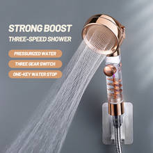 EHEH-Cabezal de ducha de 3 funciones, nuevo estilo, con una tecla para detener el riego mágico de alta presión con filtro de mano para Baño 2024 - compra barato