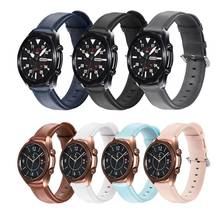 Ремешок кожаный для Samsung Galaxy Watch 3 45 мм 41 мм, сменный Браслет для Galaxy Watch 3 41 мм 45 мм, 20 мм 22 мм 2024 - купить недорого