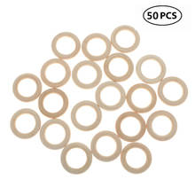 50pcs Wood Rings Circles Unfinished Wood for Craft, Ring Pendant and Connectors Jewelry Making, 1.18 Inch Diameter (30mm) 2024 - buy cheap