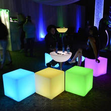 Decoração para festa, boate inflável, cadeira em led, mesa de bar led, 20cm(7.9 ") 2024 - compre barato