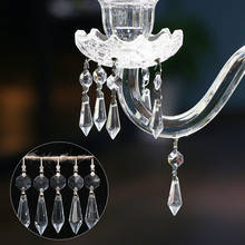 Pendentes de vidro cristais, peças de suspensão transparentes de 38mm, lustre para lâmpada de vidro, acessórios de iluminação de decoração de remodelação 2024 - compre barato