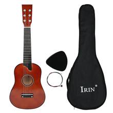 New IRIN 25 Inch Basswood Acoustic 12 Frets 6 Strings Guitar with Pick and Strings for Beginner Children Coffee Color 2024 - buy cheap