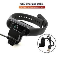 Смарт-браслет с зажимом, USB зарядный кабель, зарядное устройство, адаптер для Xiao-mi Band 4 NFC 2024 - купить недорого